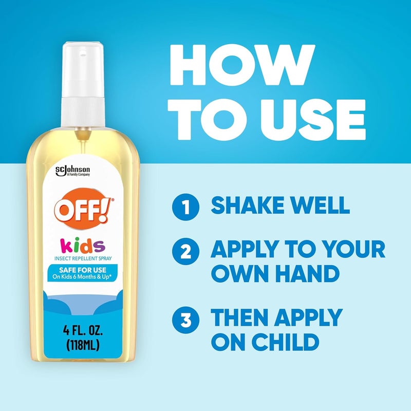 OFF! ! Kids Mosquito & Tick Repellent Spray, Botanically Inspired, Safe for Use On Kids, 4 oz - Image 4